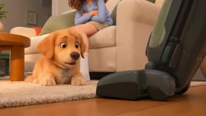 Facing off with the vacuum cleaner